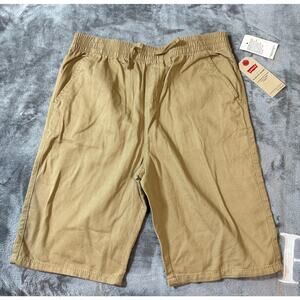 NWT Levi’s Slim Fit Short Size XL 13-15 10” Inseam Khaki Pockets Elastic Tie Boy
